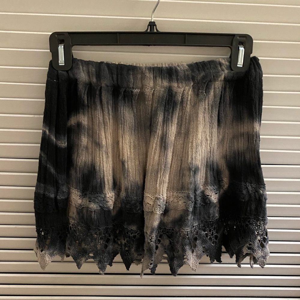 Tie dye and lace top